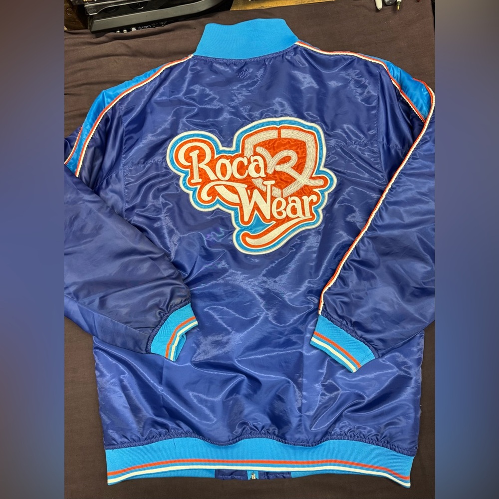 Vintage RocaWear 90s Bomber Jacket.  Mens size XL. 
Fire!!